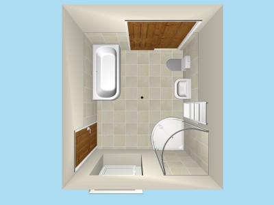 Duravit Happy D Plan View in 3D