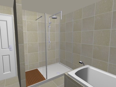 Matki Walk in Shower Elevation