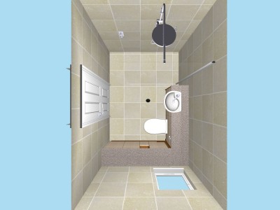 A Wet Room Plan in 3D