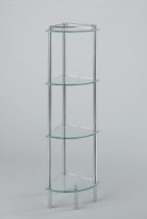Solar Four Tier Freestanding Corner Shelf